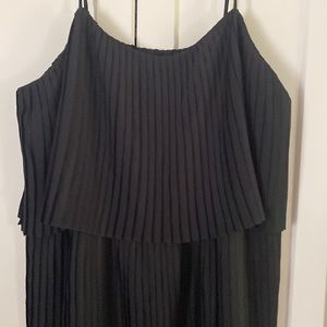 Pleated Black Dress by Merona